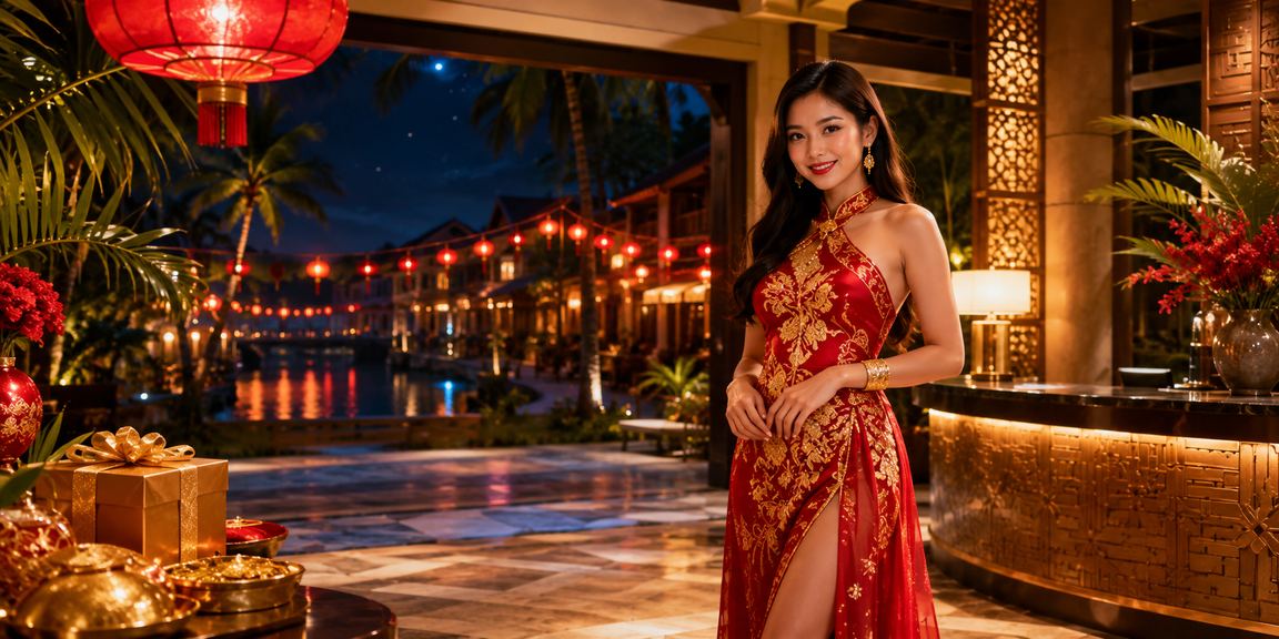 Người chơi thưởng thức casino trực tuyến bên ánh đèn lồng Hội An về đêm